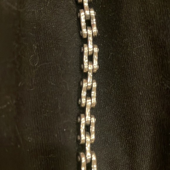 Bracelet, bike chain sterling silver women’s - Picture 3 of 4